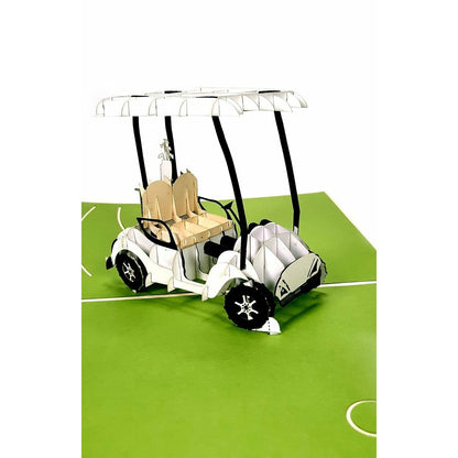 3D Kartka - Samochód golfowy