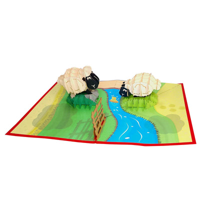 3D Kartka - Owce