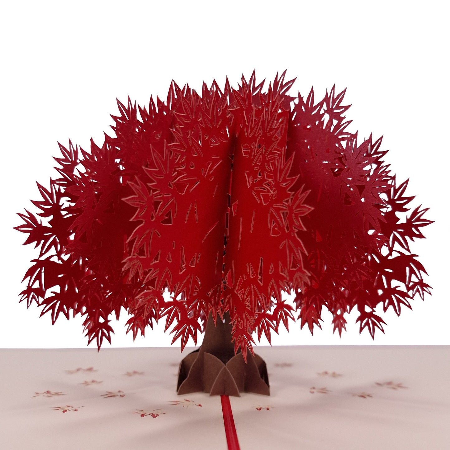 3D Kartka - Drzewo życia (czerwone)