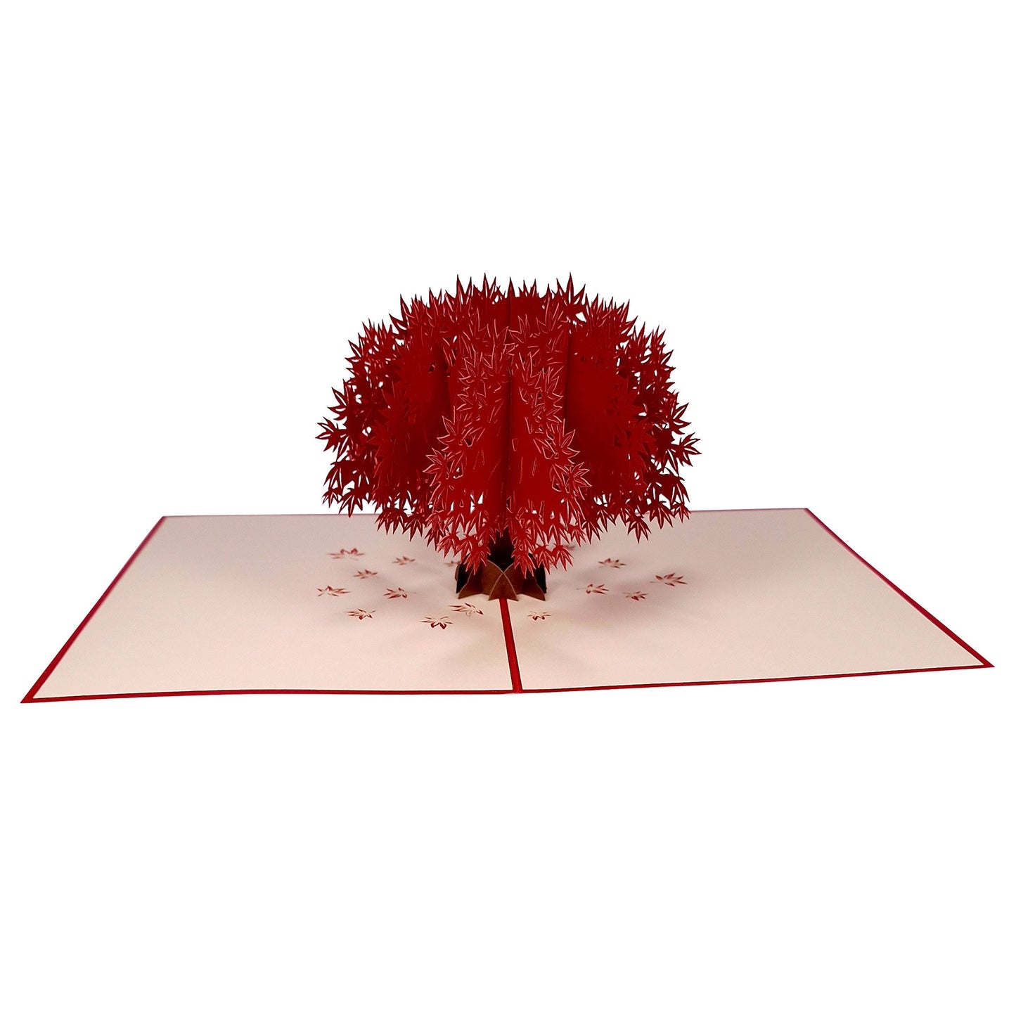 3D Kartka - Drzewo życia (czerwone)