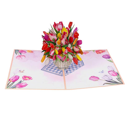3D Kartka - Tulipany